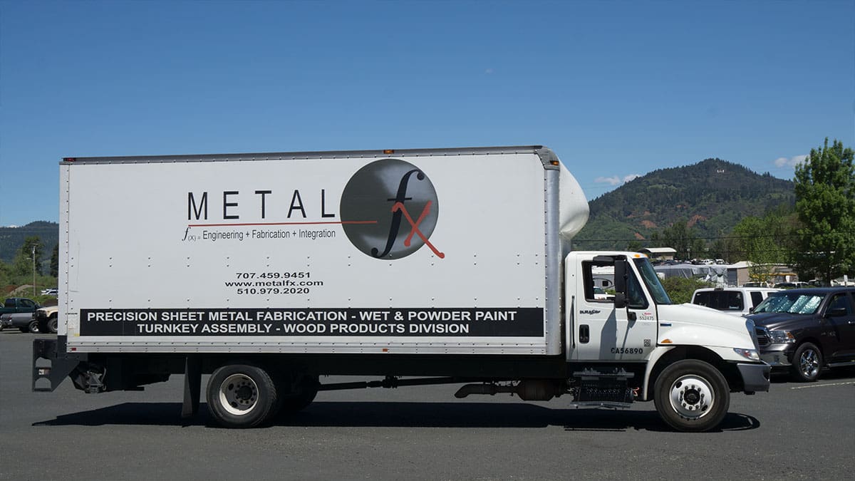 One of our delivery trucks getting ready to deliver around the Greater Bay Area daily