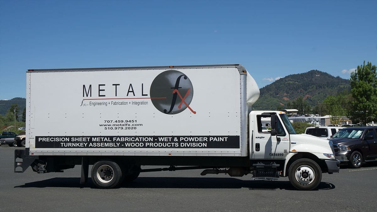 METALfx Delivery Truck One of our delivery trucks getting ready to deliver around the Greater Bay Area daily